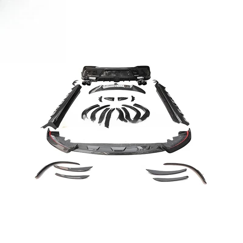High Quality MSY Style Carbon Fiber Front Lip Rear Bumper Spoiler Wide Body Kit for Mercedes Gle350 450 53 Coupe