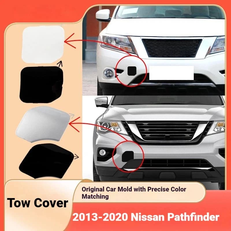 Applicable to 13-20 Nissan Pathfinder Trailer Cover Front Bumper Tow Hook Tow Rope Cover Accessories
