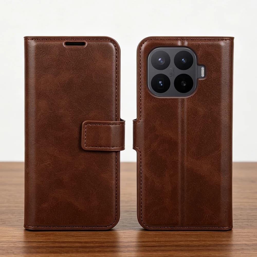 Premium Calf Leather Flip Case for Xiaomi 17T 15T Pro 15 17 Ultra 14T 13T 12s Pro 11 Note 10 Lite Phone Case Cover Coque Funda