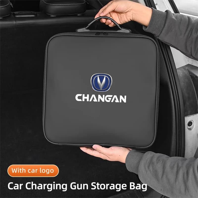 EV Car Charging Cable Storage Box Electric Vehicle Charger Cables Carry Bag For Changan CS75 CS35 CS55 Plus CS15 CS85 CS95 CX70