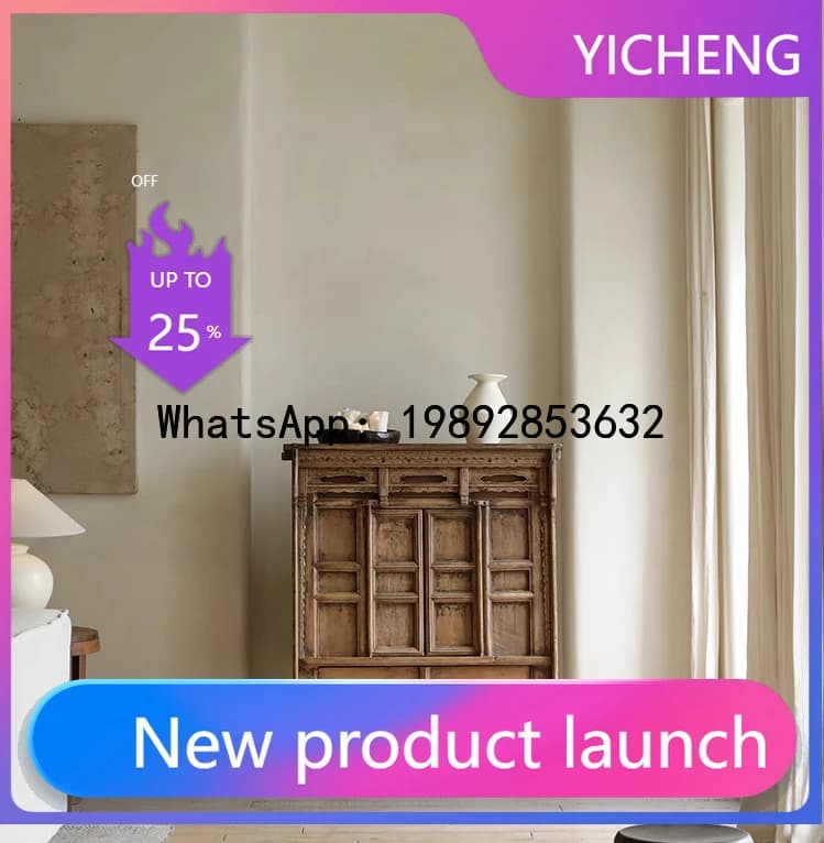 QQ Antique dining side locker wabi-sabi wind decorative cabinet Ming and Qing classical furniture