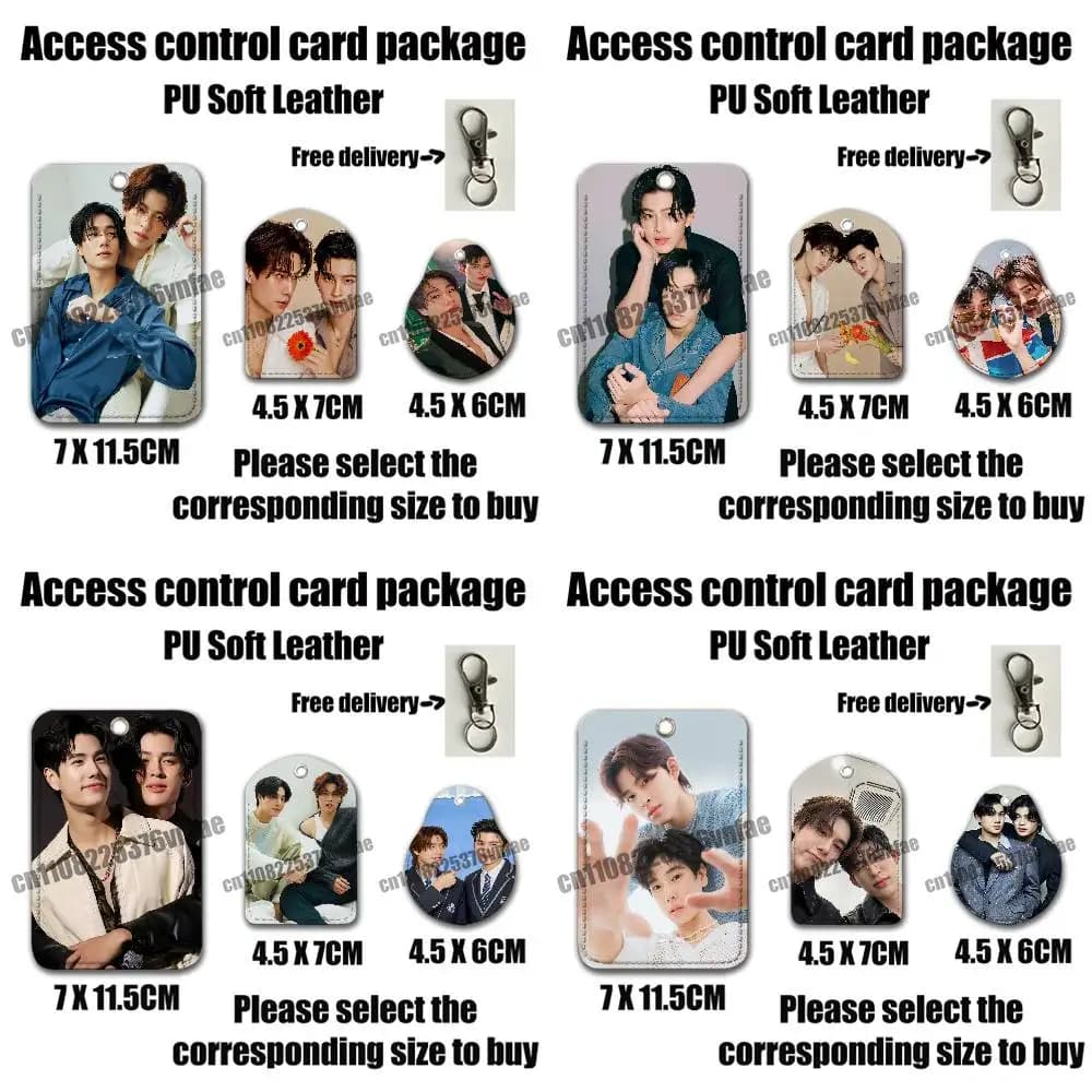 For PondPhuwin Pond Phuwin For AirTag Card Holder Cover ID Clips Credit Bank Access Electric Car Keychain
