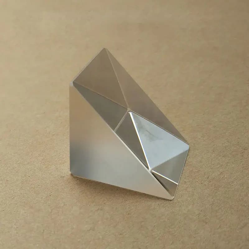 1pc 8x8x8mm K9 Glass Right Angle Prism Optics Experiment Triangular Prisms Optical Experimental Instrument Triangle Prisma