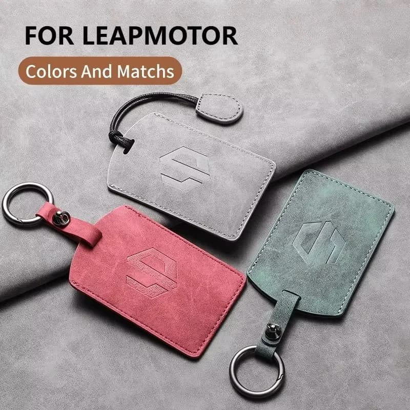 Car NFC Key Card Holder Car Key Protector Sleeve Auto Card Key Wallet Suede For Leapmotor C10 C11 T03 B10 C16 Lafa5 B03X