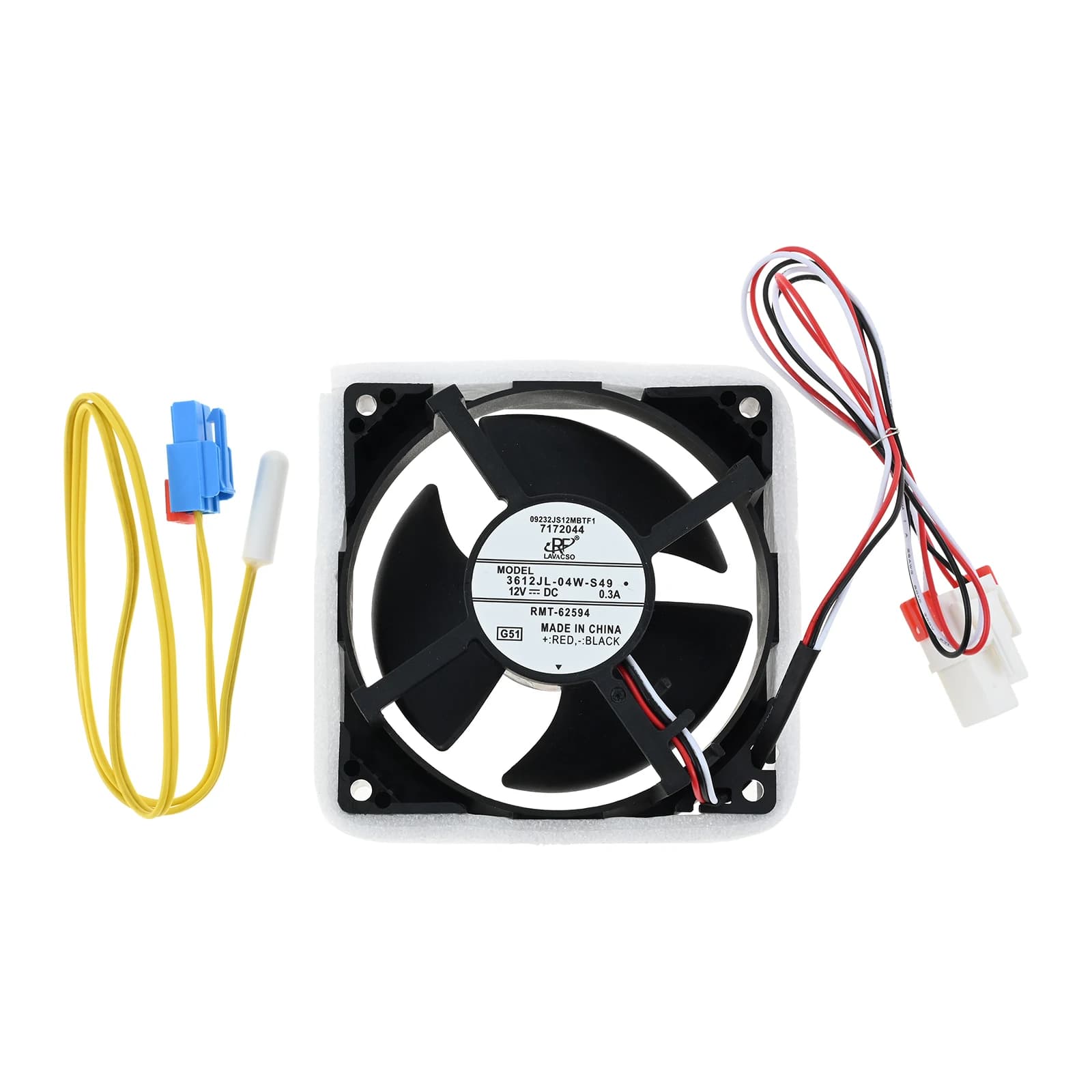 1 Set DA81-06013A Refrigerator Evaporator Fan Motor and DA32-10105X Temperature Sensor For Samsung Refrigerator Replacement Part