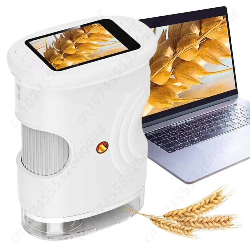 2 Inch IPS Screen Handheld Digital Microscope Portable HD Pocket Microscope Rechargeable Handheld Handheld Magnifying Glass