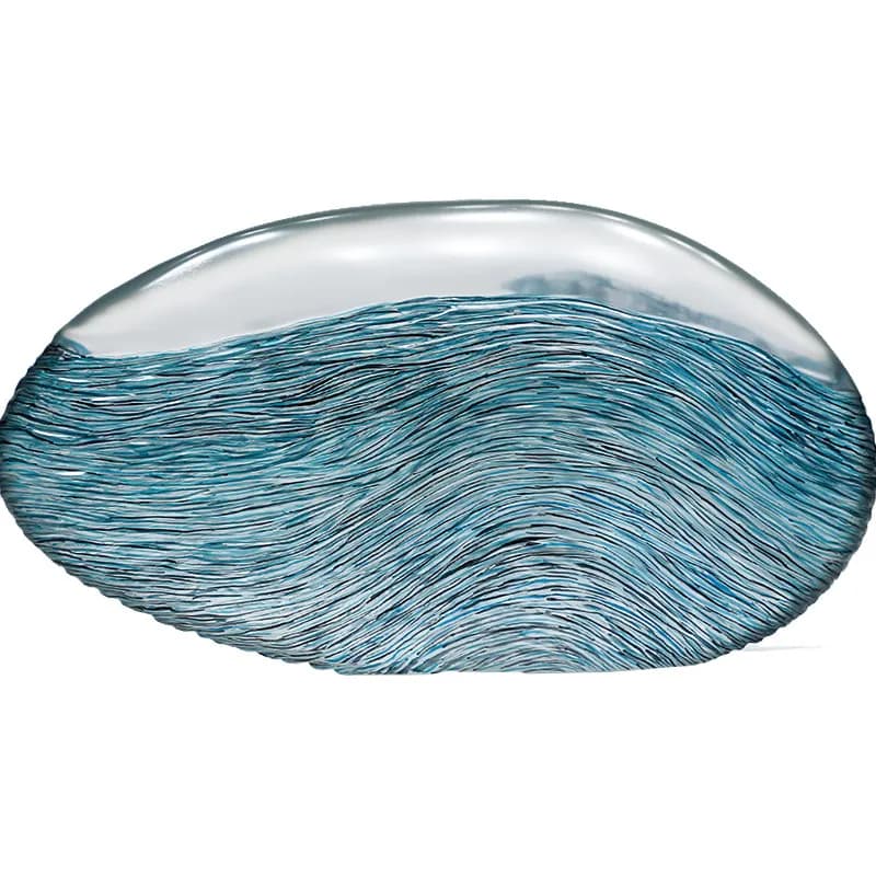 LLMM simple modern abstract hemp grain ball sculpture sales office service desk ornament