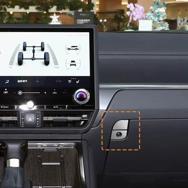 For Lexus GX550 2024-2026 Stainless Steel Glove Box Trim Cover Chrome Decoration Strip Interior Accessory
