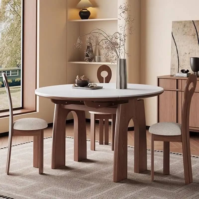 Minimalist Vintage Kitchen Table Beige Unique Nordic Modern Kitchen Table Marble Luxury Space Muebles Para Hogar Furniture Home