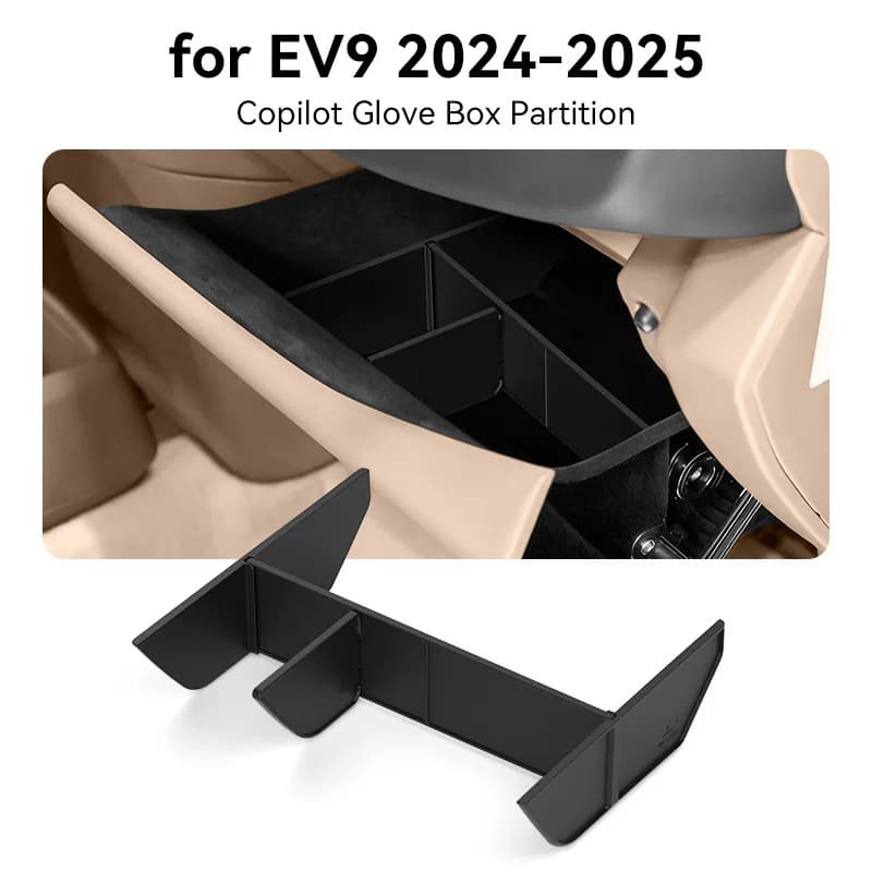 For 2024-2025 Kia EV9 Glove Box Storage Divider Interior Modification Accessories
