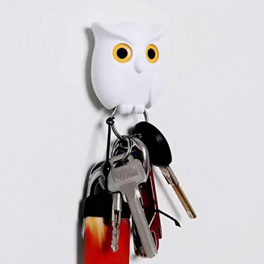 Key Hook For Home Magnetic Key Hook Owl Key Holder Wall Decoration Easy Installation Key Hook Colorful Key Organizers