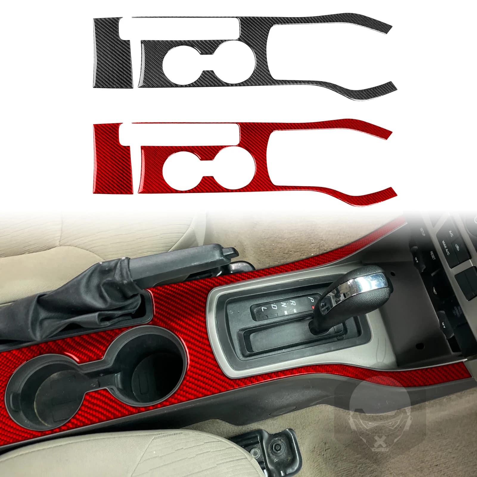 For Ford Focus S SE SES SEL 2008-2011 Carbon Fiber Steering Wheel Kit Control Panel Gear Shift Panel Knob Accessories Stickers