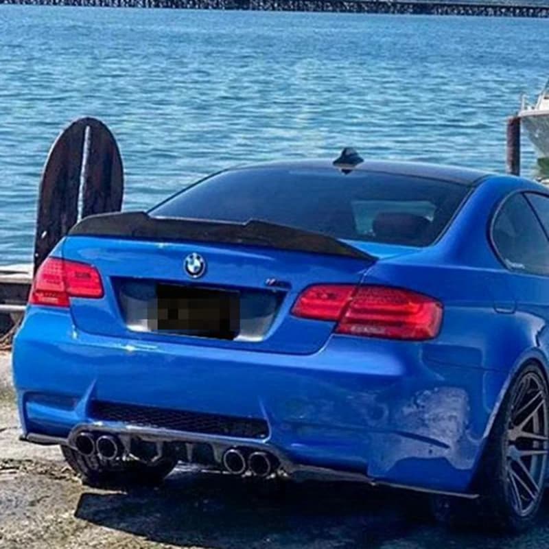 Rear Bumper Lip Trunk Wing Tail MP/M3/M4/PSM Style Roof Spoiler for BMW 3 Series E92 Coupe 2006 -2013 Gloss Black