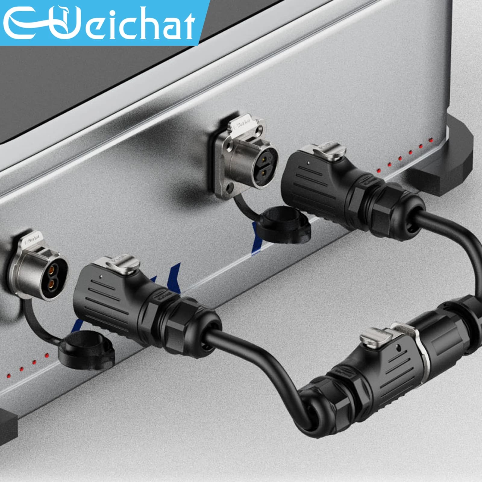 LP20 IP68 Waterproof Connector Male Plug Female Plug 2-12 Pin Black Metal Industrial Circular Aviation Electrical Connetor