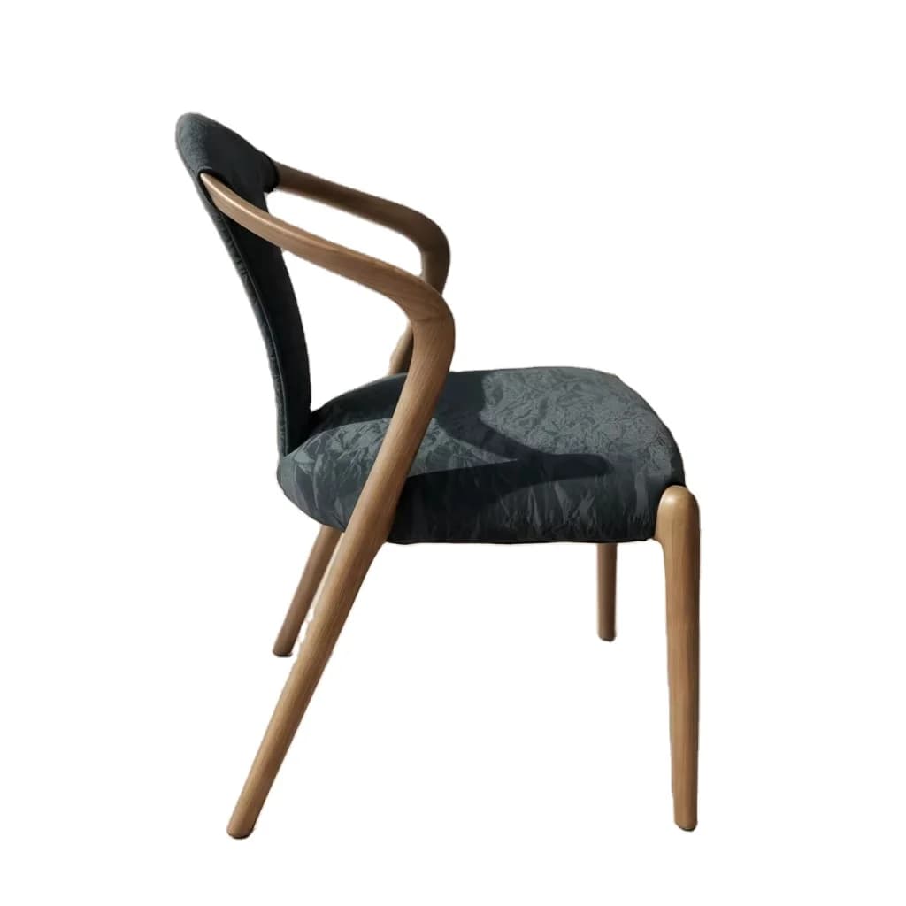 #Home Hotel Dining Hall Villa Bedroom Living Room Modern Minimalist Style Wooden Chair Leisure Dining Chair