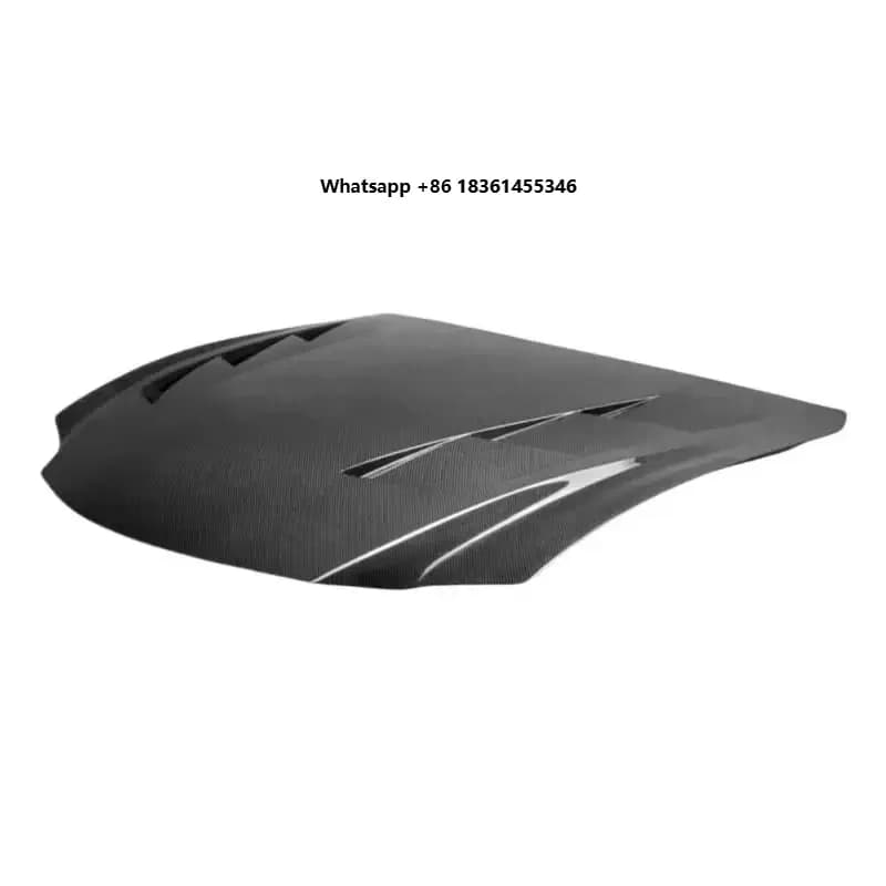 For  RC Modified Carbon Fiber Peorated Hood Bonnet 6-hole Hood