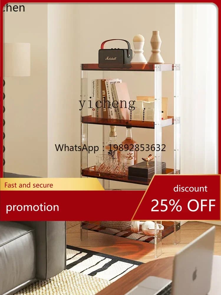 HXL acrylic floor-to-ceiling multi-layer shelves, living room home bookshelves, wall display, bedroom