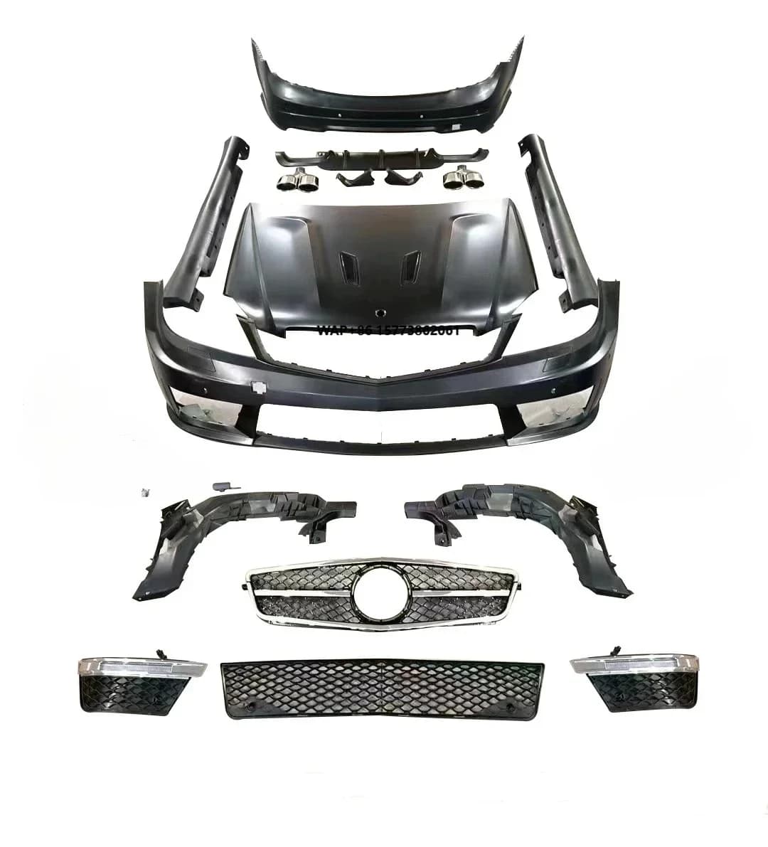 New Modified for C63 W204 Body Kit Tail Light Headlight for C63 W204