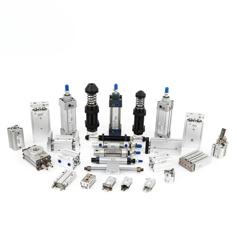 Fixture, Pneumatic Fixture Assembly, Parallel Finger Cylinder, Mechanical, Aluminum Alloy, Double Acting HFZ16
