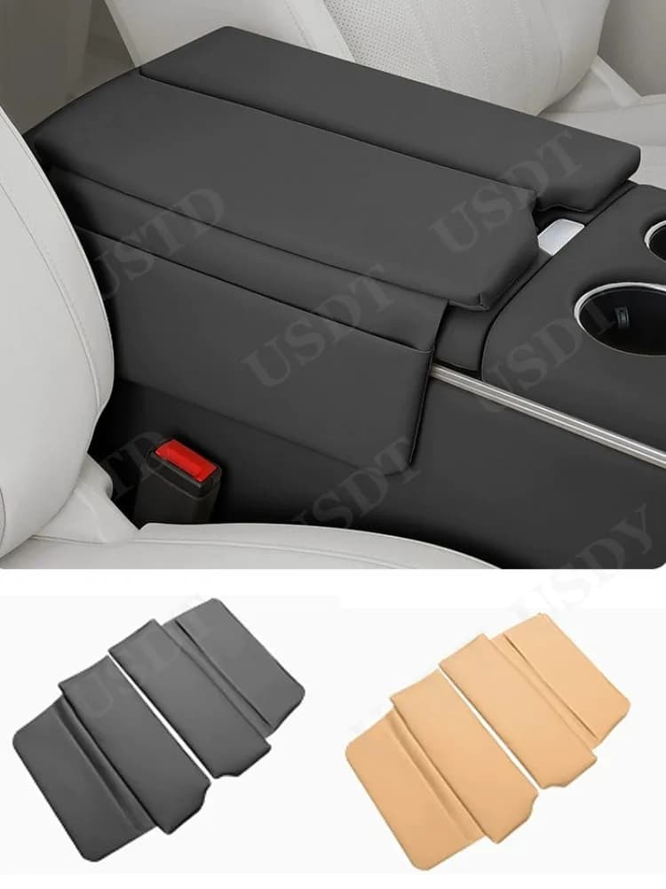 Leather Armrest Box Lid Sheath Shell Cover For Voyah Free 2025 2024 Middle Central Control Arm Rest Mat