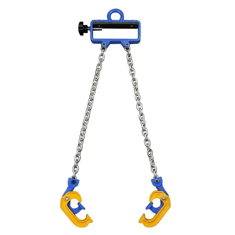 Forklift  spreader chain die forging lifting oil drum spreader four-claw  lifting tool multi-functional oil drum