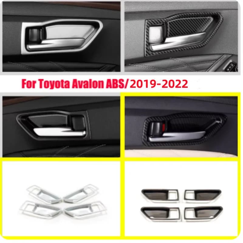 For Toyota Avalon XX50 2019-2022 ABS Car Inner Door Doorknob Handle Bowl Panel cover trim car Styling Accessories