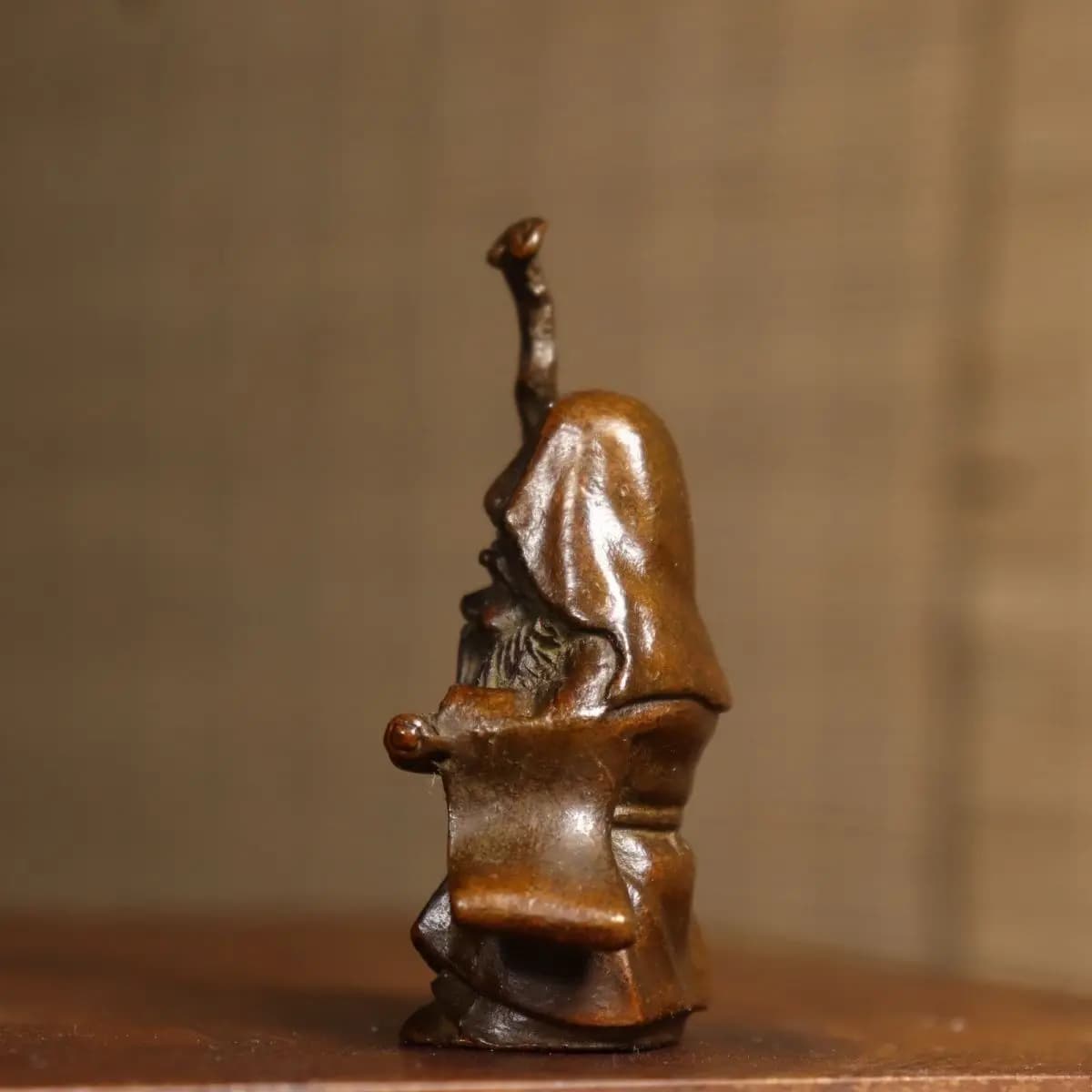 Antique Bronze Earth Lord Antique Bronze God Statue Ornament Household Crafts