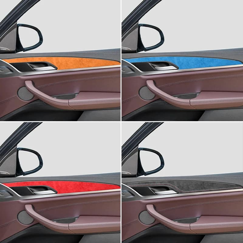 Made of Alcantara For BMW X3-G01 X3-G08 X4-G02 Car Door Trim Panel Decorative Strip Sticker Car Interior Tuning Accessories