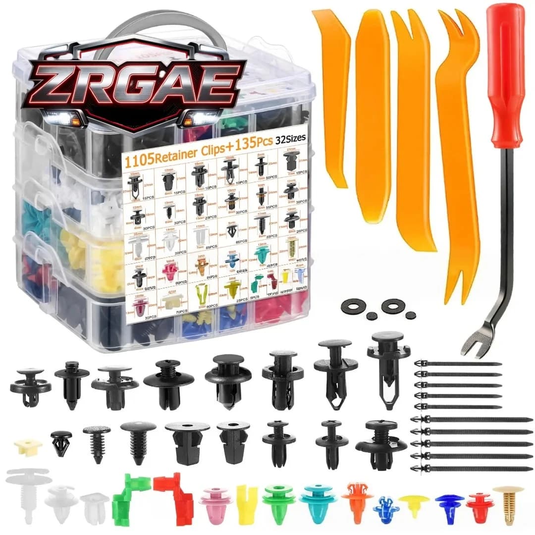 Universal Auto Fastener Clips Kit 680Pcs 725Pcs Boxed Mixed Sizes Bumper Fender Rivet Auto Modification Accessory