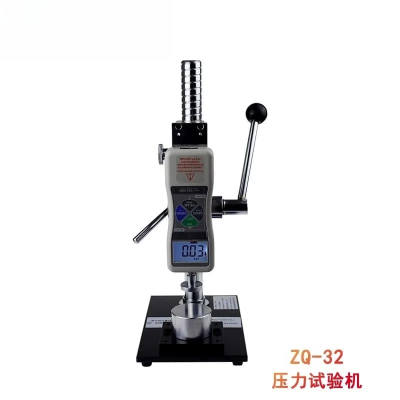 ZQ-32 spring button tempered film briquette pressure testing machine force tester