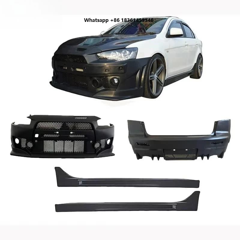 For Lancer 2009-2015 FQ Style Body Kits Side Skirt Lancer Body Kits Front and Rear Bumper