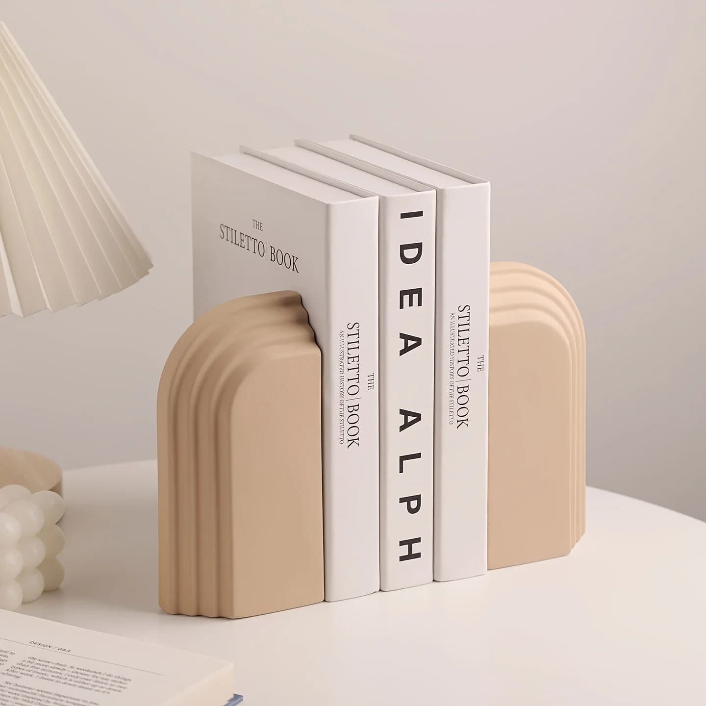 Ceramic Arch Ornaments Design Bookends Minimalist Geometry Bookshelf Ornament Desktop Decorative Handmade Handicraft Shelf Decor