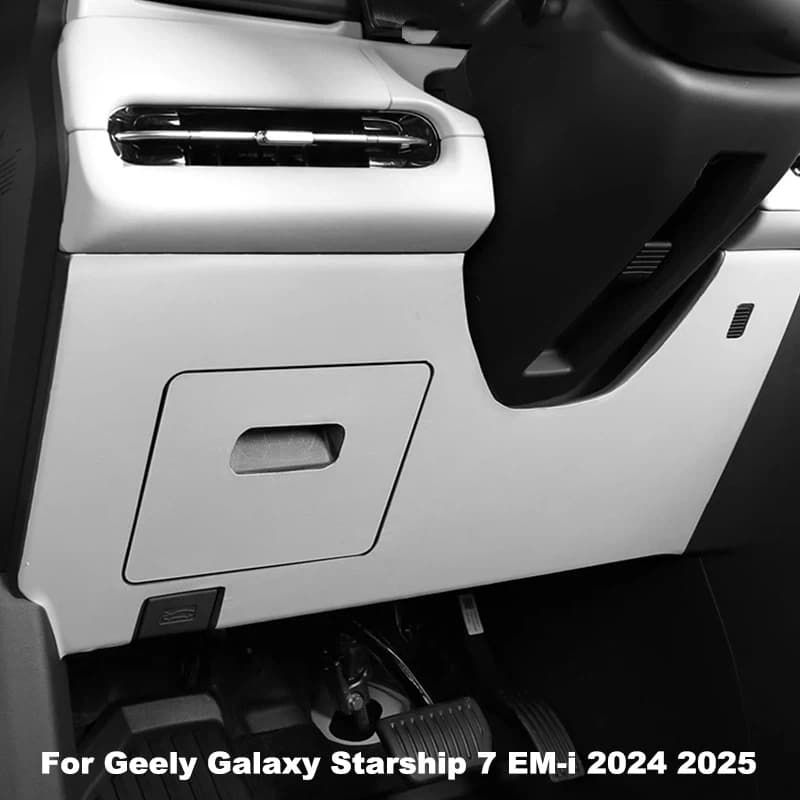 For Geely Galaxy Starship 7 EM-i 2024 2025 Driver's Anti Kick Pad Anti Scratch Sticker Co pilot Glove Box Protective Sticker