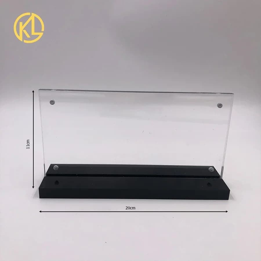 Good Selling Nice Cheap double side visible Acrylic Dispaly Frame for gold Banknote good display decoration