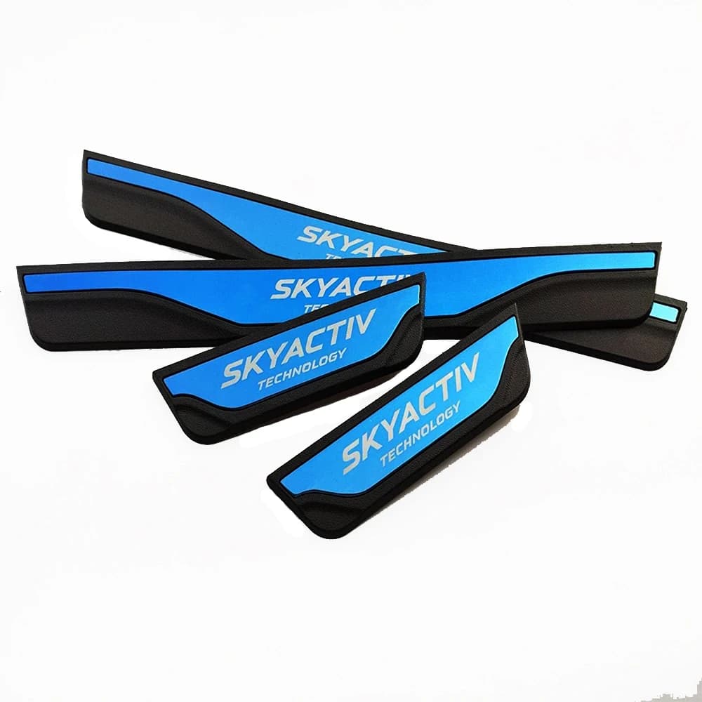 For Hyundai Solaris 2017 2018 2019 2020 Car Door Sill Pedal Cover Trim Scuff Plate Guards Protector Accessories Stickers