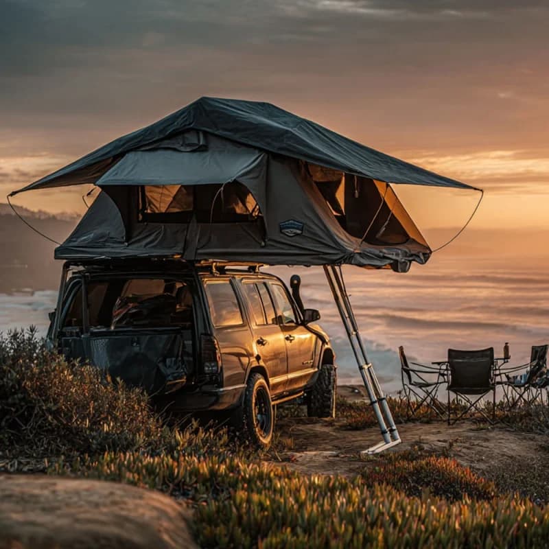 High Quality Hard Waterproof 2-4 Person Rooftop Tent Parts