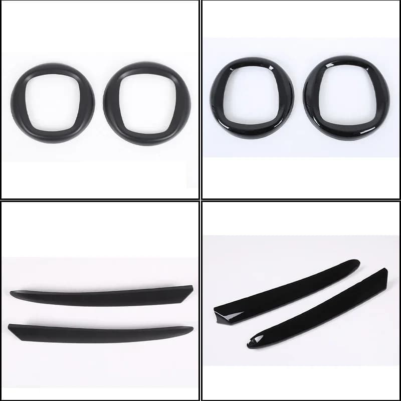 ABS Carbon fiber pattern Car front and rear logo decorative circle For Fiat 500 2016+ car Side trim strips Accessories