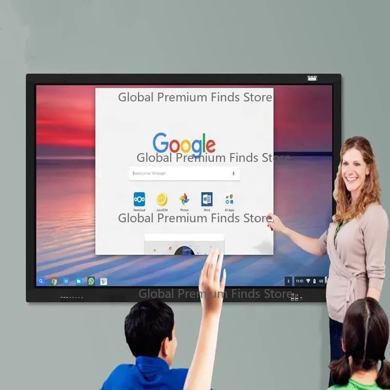 All-In-One 55-Inch Interactive Sm-art  Touch Screen Whiteboard For University Classrooms Shopping Mall Digital Floor