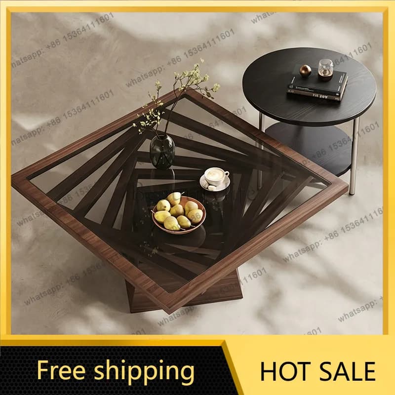 PG antique coffee table small apartment high-end designer home living room balcony tea table