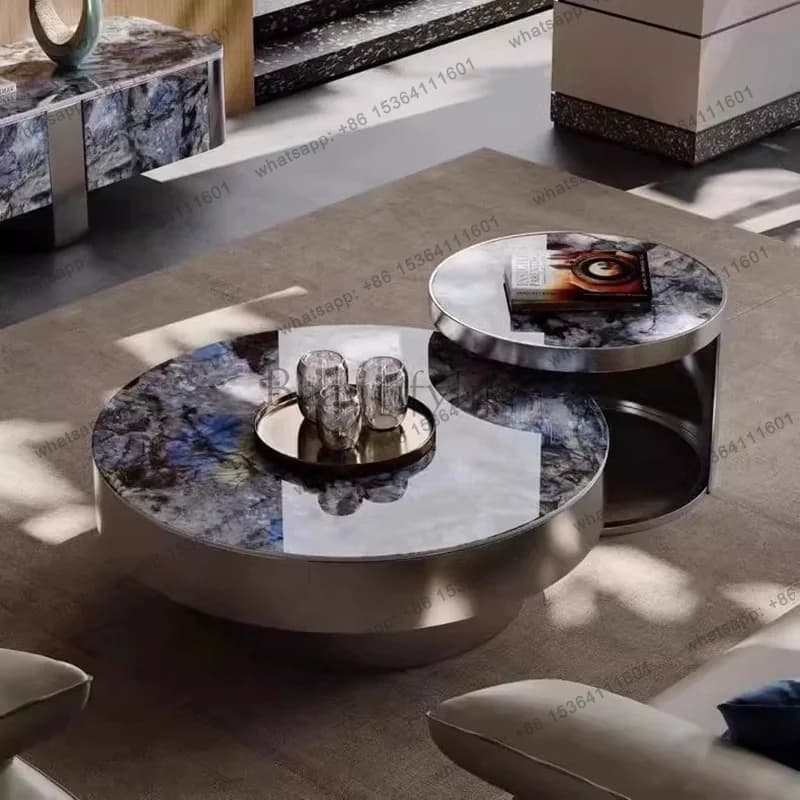 Luxury Simple Coffee Tables Creative Premium Mobili Arredamento Casa Living Room Furniture Design Elegant Unique Side Table