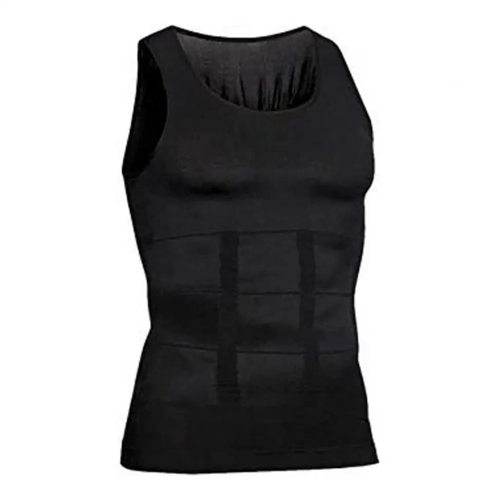 Men Shapewear Vest Premium Men's Shapewear Vest Compression Tummy Control Breathable Gym Tank Top Thin Fit Tank Top
