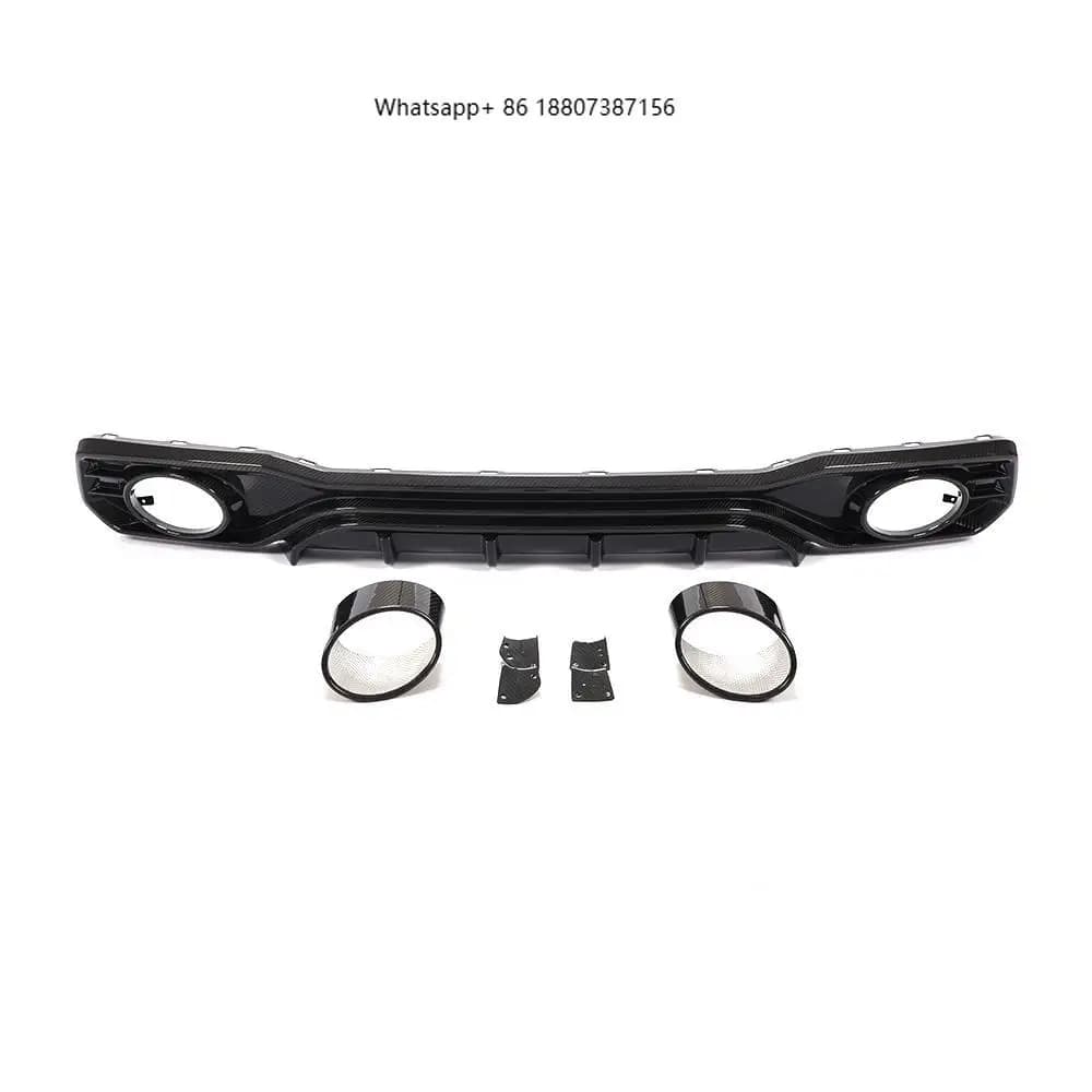 Luxury forAudi A7 Sportback S Line S7 Hatchback 4-Door 2019-2021 Carbon Fiber Rear Diffuser Lip Modify Car Bumpers