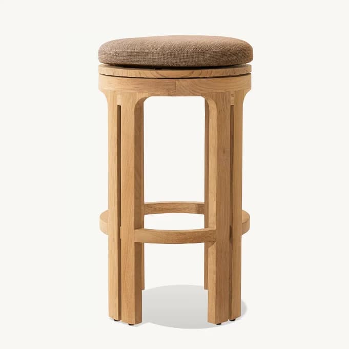 # Teak Solid Wood Garden Furniture Outdoor Teak Bar Chair Outdoor Teak Counter Stool