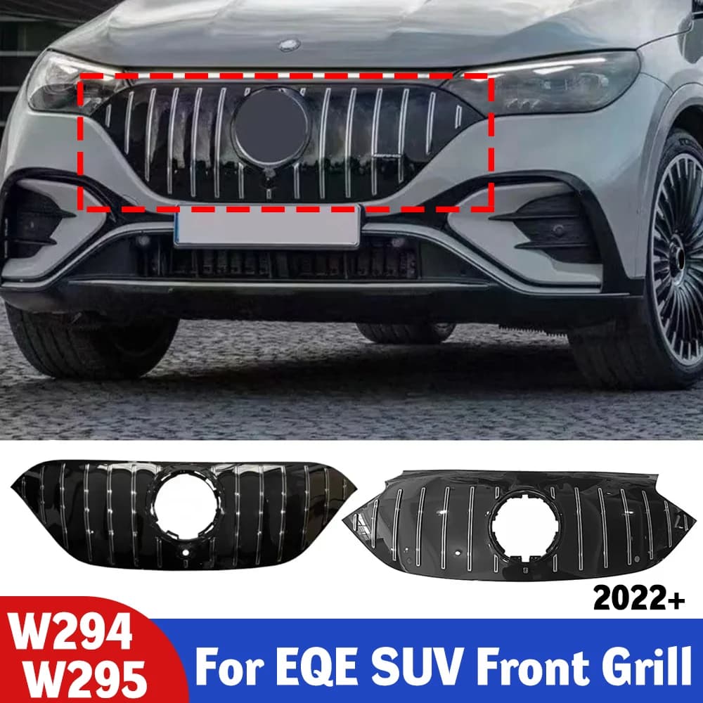 Front Grill for Mercedes-Benz EQE350 EQE450 EQE500 SUV 2022-2024,Gloss Black,OEM Style Replacement