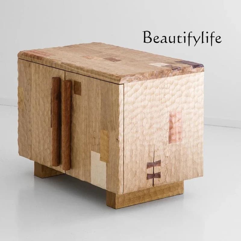 YY Modern Aesthetic Nightstand Modern Luxury Storage Space Saving Bedside Table Trendy Simple Mesitas De Noche Bedroom Furniture