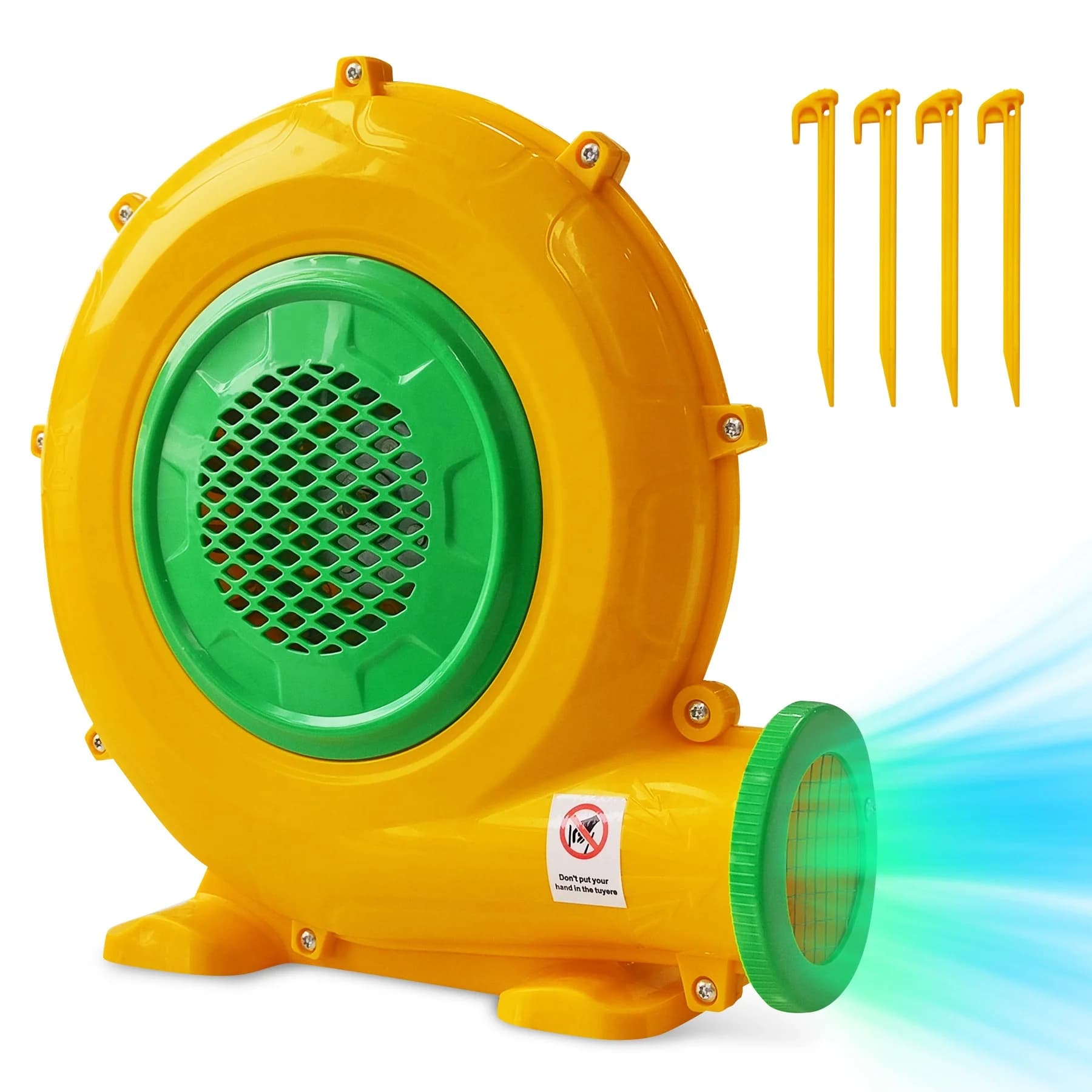Plastic Shell Electric Air Blower Bounce Houses Powerful Inflatable Fan 480W Portable Air Blower for Inflatable