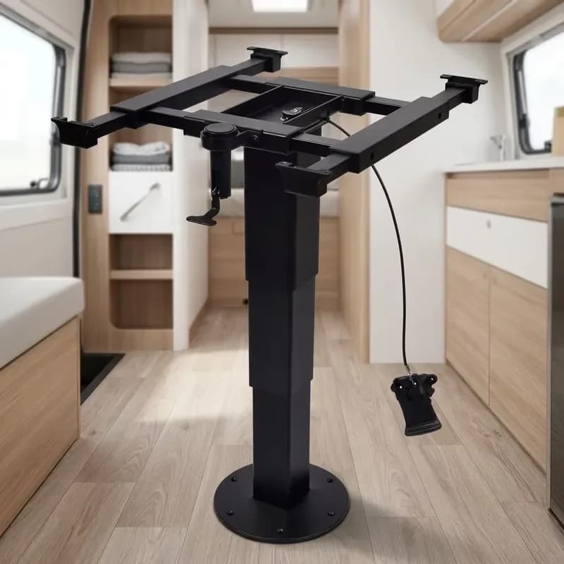 Movable Height Adjustable Essential Vehicle Tool 360° Rotatable Aluminum Alloy Table Leg for Vans Motorhome