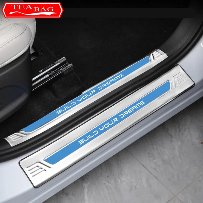 For BYD Yuan Pro Yuan UP EV 2024 Car Styling Threshold Strip Protection Strip Welcome Pedal Trunk Guard Modification Accessories