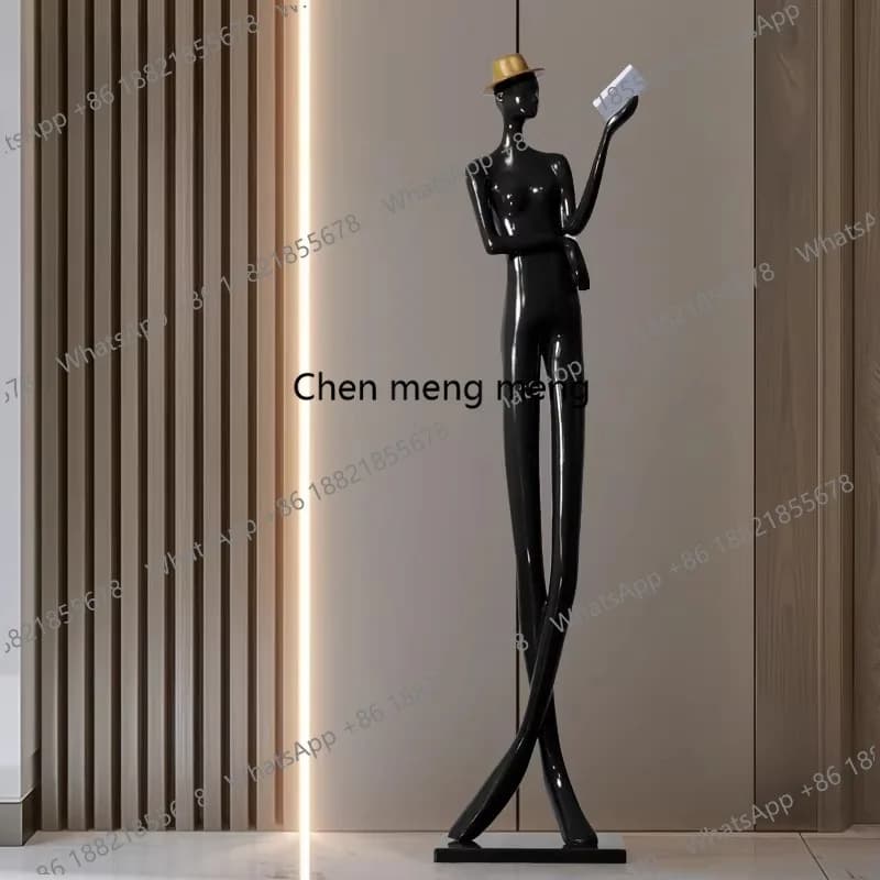 Abstract large-scale floor-to-ceiling sculpture decoration large ornament model room Character sculpture artwork