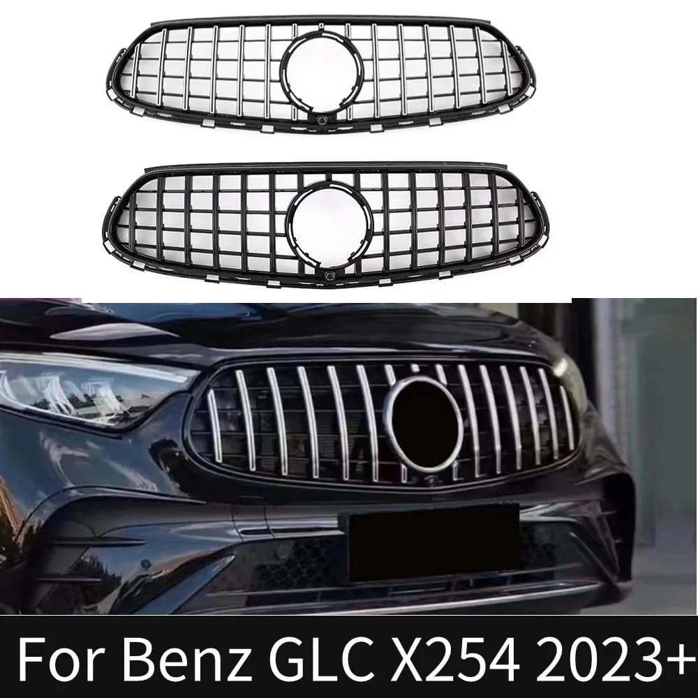 For Style Front Radiator Grille Mesh Inlet Grid Grill for Mercedes Benz New GLC X254 2023 2024+ Car Tuning Accessory
